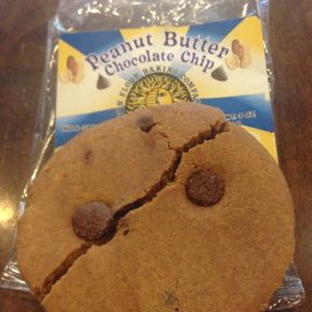 Gluten-free peanut butter chocolate chip cookie from The Carmel Coffee House & Roasting Company